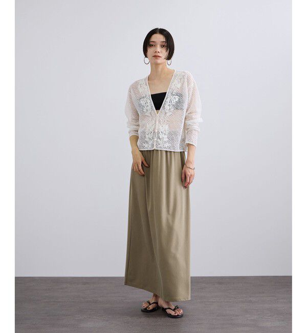 SALON adam et rope'「キュプラジャージーイージースカート」|スカート|