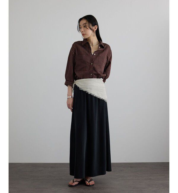 SALON adam et rope'「キュプラジャージーイージースカート」|スカート|
