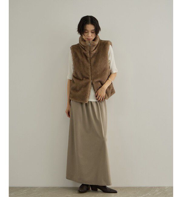SALON adam et rope'「キュプラジャージーイージースカート」|スカート|