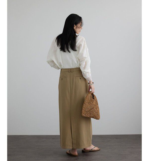 SALON adam et rope'「ドライコットンタックスカート」|スカート|