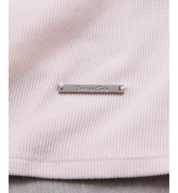 VIS「【夏トク価格】ドット＆無地テレコリブハーフスリーブドレーププルオーバー」|Tシャツ・カットソー|