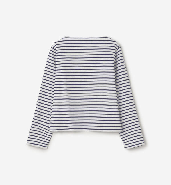 ORCIVAL「ORCIVAL | コットンロード ボートネック クロップドバスクTシャツ WOMEN」|Tシャツ・カットソー|