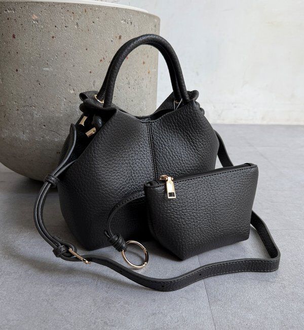  「【WEB限定】ノットハンドルシボPUトート」|トートバッグ|