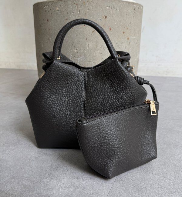  「【WEB限定】ノットハンドルシボPUトート」|トートバッグ|