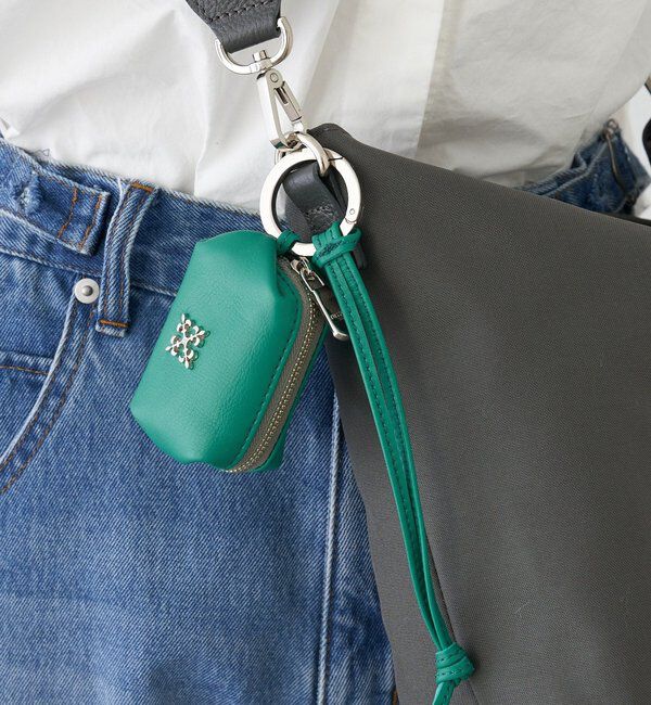  「カラビナ付き レザーミニポーチ型チャーム」|その他|