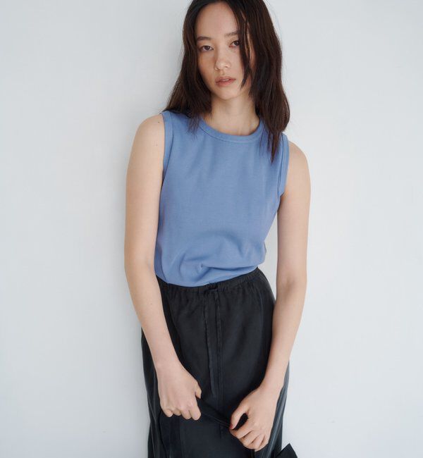  「【5色展開】リブコンパクトノースリーブ」|Tシャツ・カットソー|