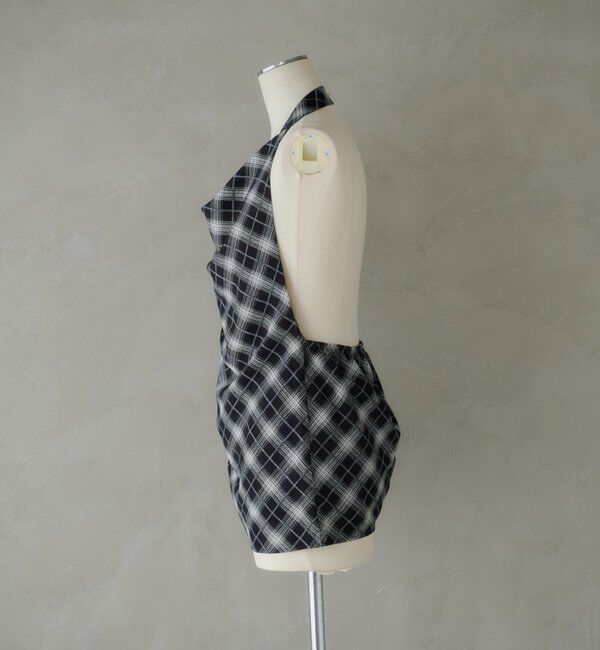  「【14段階調節可能】バイヤスチェックホルタービスチェ」|シャツ・ブラウス|