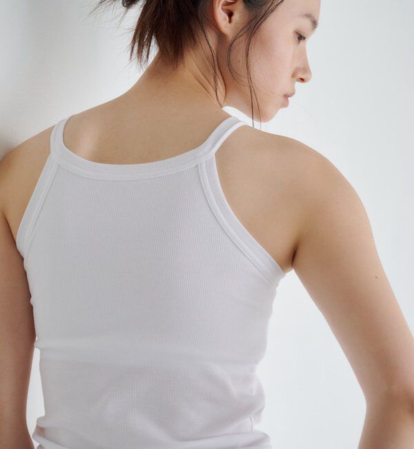 「カップ付アメスリリブタンクトップ」|キャミソール|