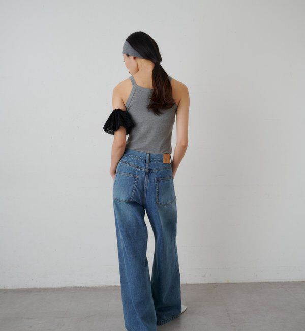  「カップ付アメスリリブタンクトップ」|キャミソール|