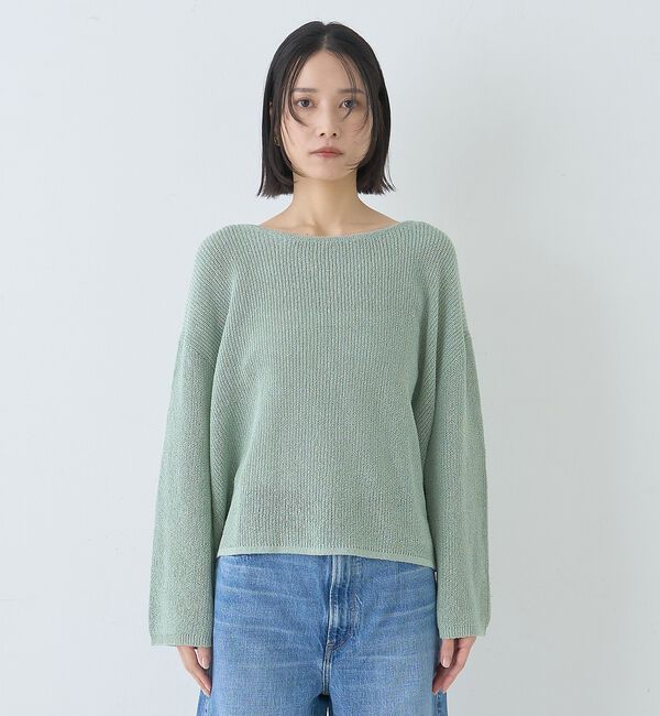 Rouge vif「【一部店舗限定】バックスリット ゆるメッシュニット」|ニット・セーター|