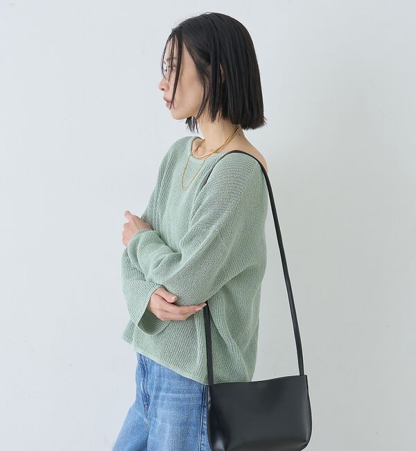 Rouge vif「【一部店舗限定】バックスリット ゆるメッシュニット」|ニット・セーター|