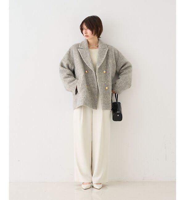 Rouge vif「【人気追加2026AW】3wayルーズラメニット/オフショルダー/ワンショルダー」|ニット・セーター|