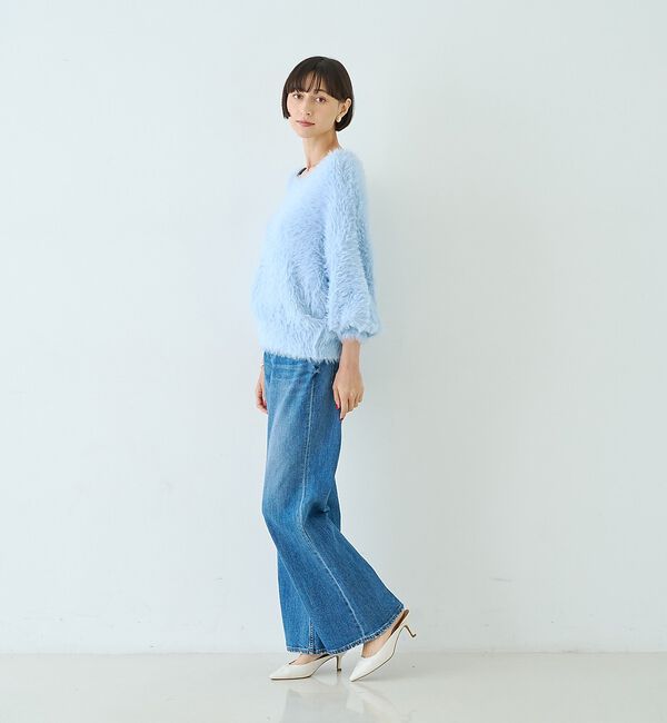 Rouge vif「【人気追加2026AW】3wayルーズラメニット/オフショルダー/ワンショルダー」|ニット・セーター|