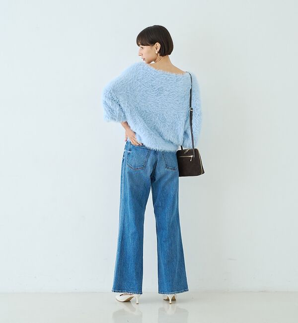 Rouge vif「【人気追加2026AW】3wayルーズラメニット/オフショルダー/ワンショルダー」|ニット・セーター|