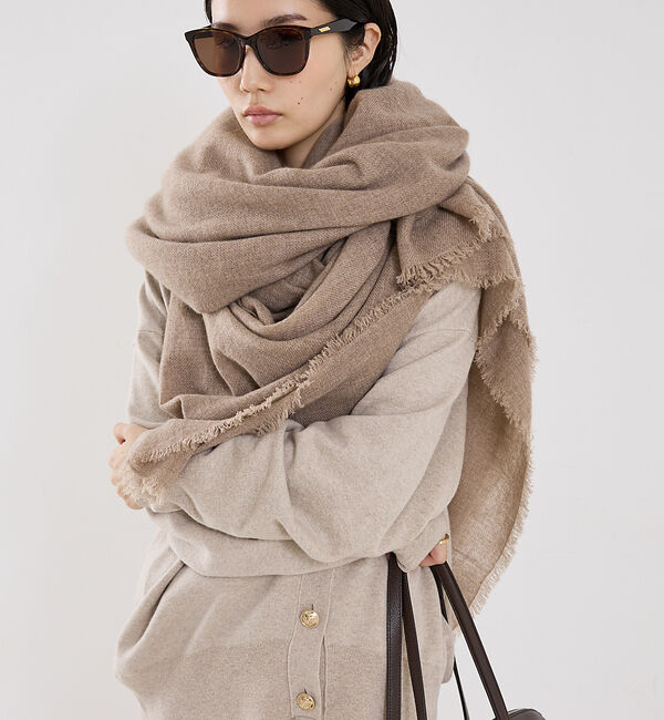 The Store by C' 「【douce gloire】【別注】MIA Plain Solid Stole／」|マフラー|ベージュ