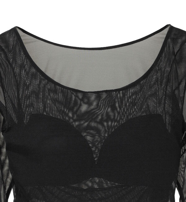 TIARA「【NICENICE MOMENT/ナイスナイスモーメント】MESH LAYERD SHELL」|Tシャツ・カットソー|