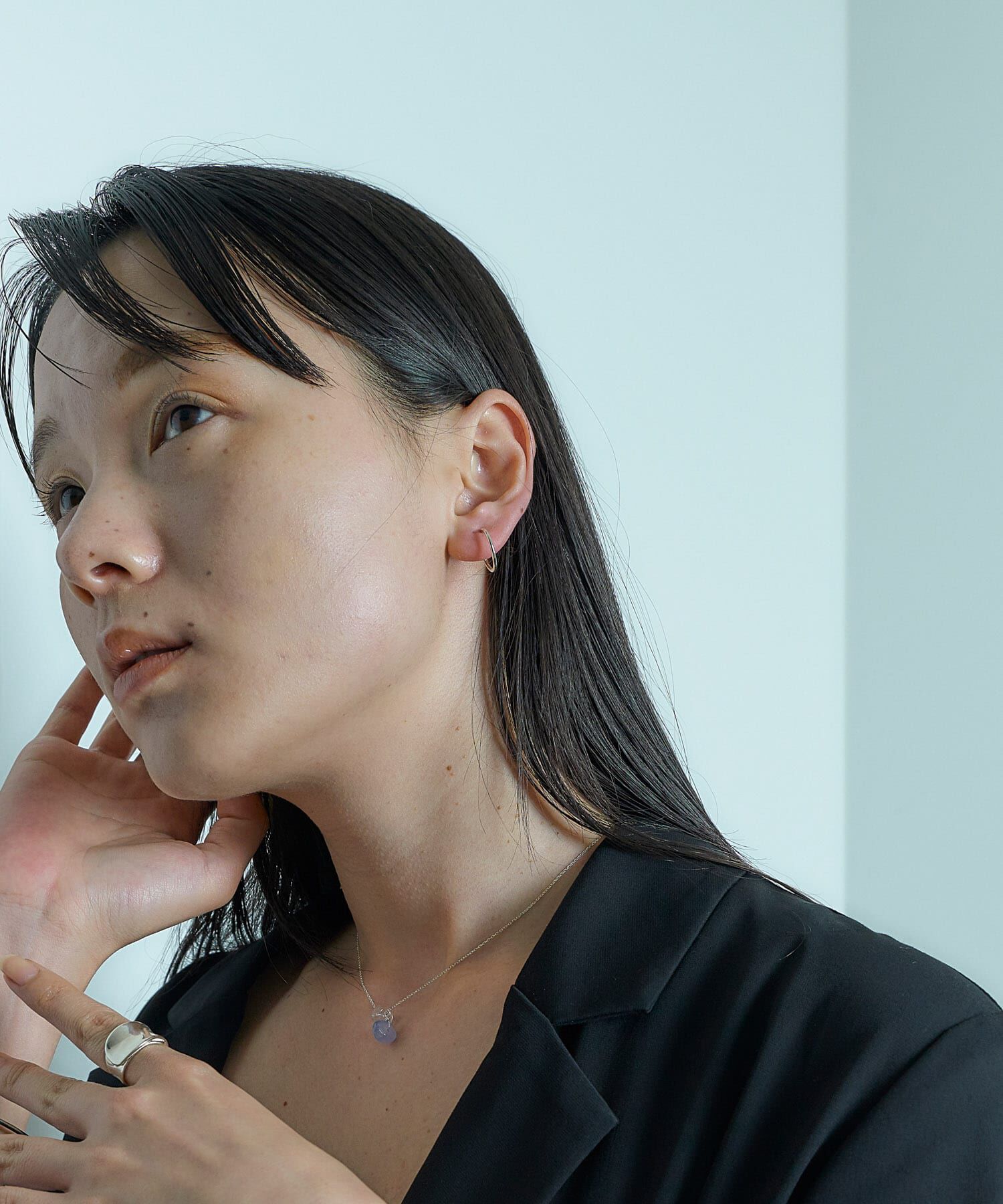 SMELLY「SMELLY so&rsquo;　thin hoop earring」|イヤリング|
