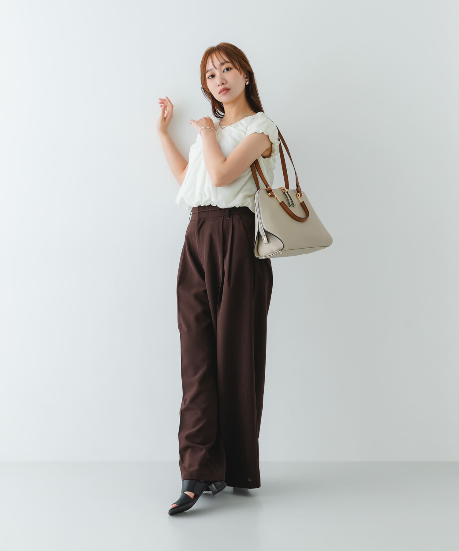 RODE SKO「『インフルエンサーayaさんコラボ』プチ2WAYハンドバッグ」|ハンドバッグ|