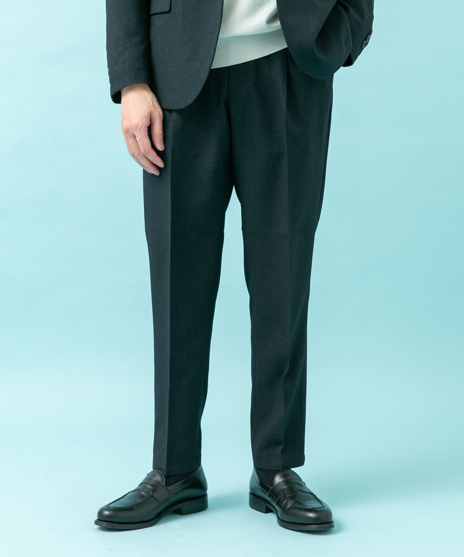 URBAN RESEARCH DOORS「LIFE STYLE TAILOR　メランジストレッチパンツ」|スラックス|