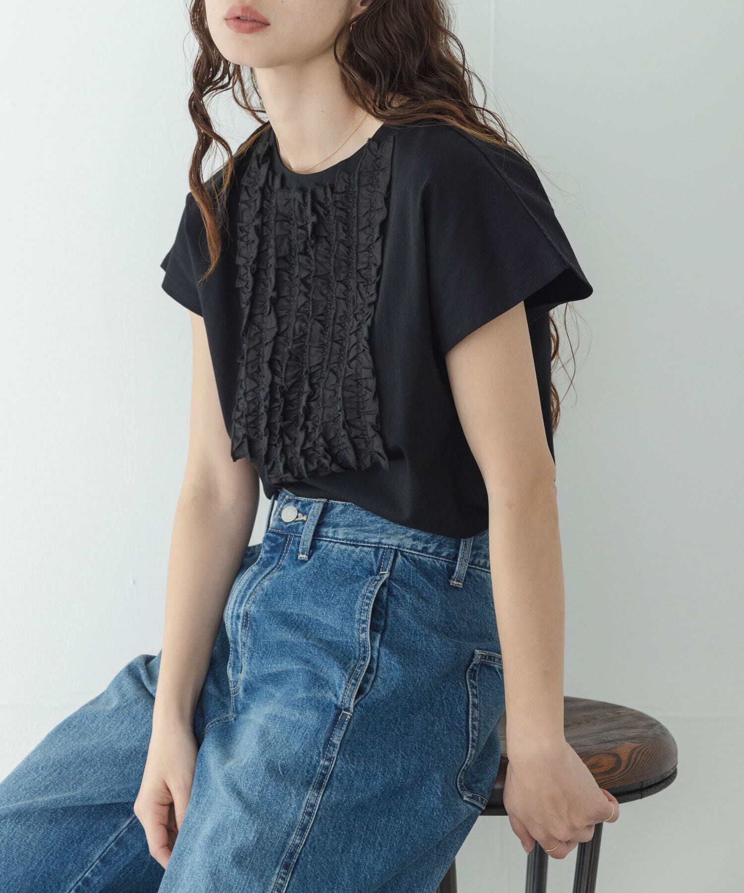 Sonny Label 「フロントフリルプルオーバー」|Tシャツ・カットソー|