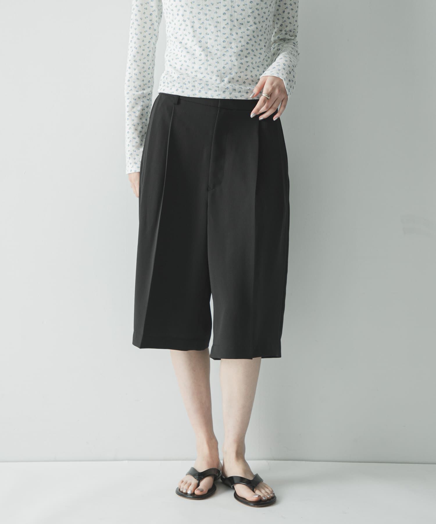 URBAN RESEARCH「『UR TECH DRYLUXE』ハーフパンツ」|その他|ブラック