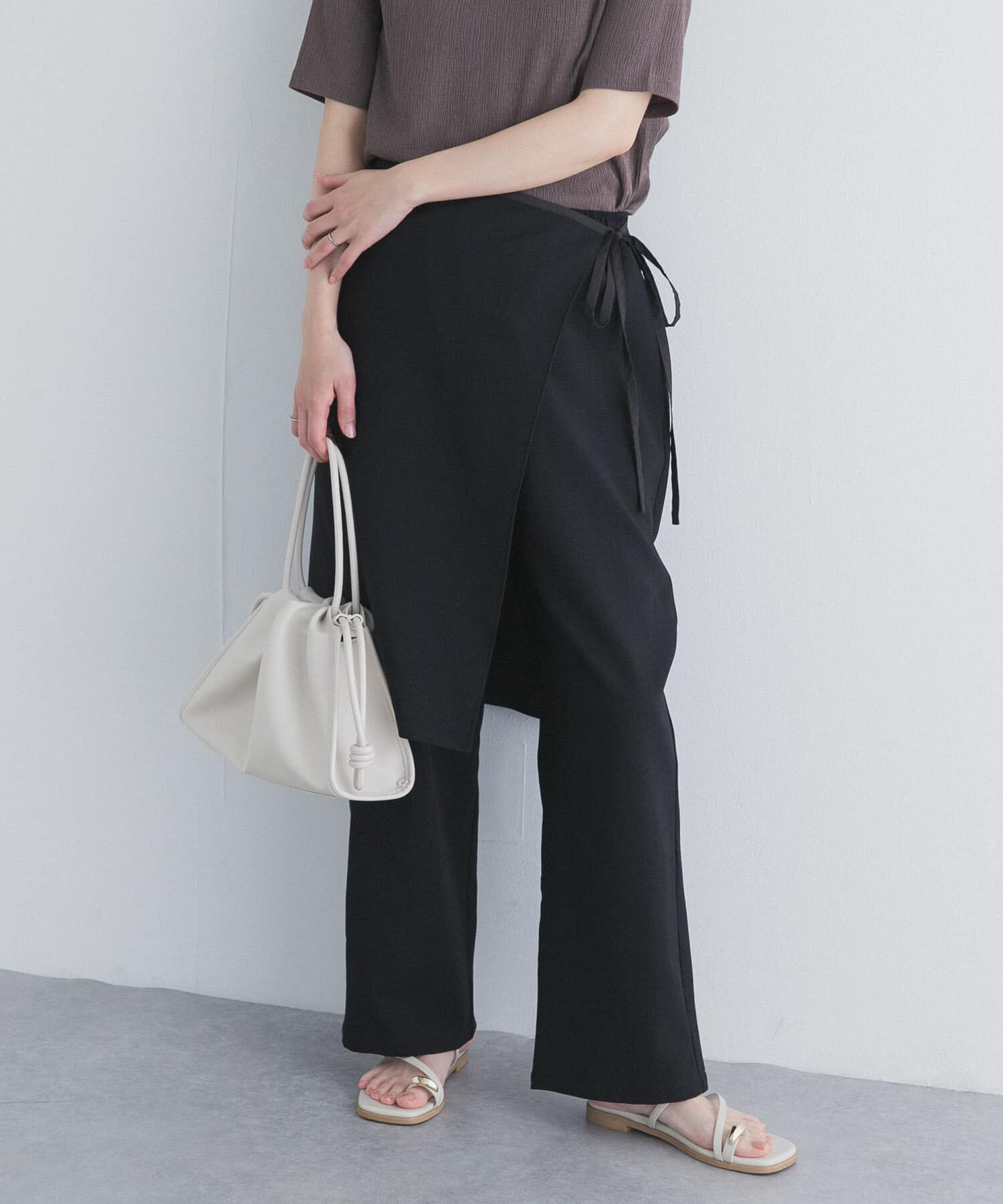 URBAN RESEARCH DOORS「ラップレイヤードストレートパンツ」|その他|
