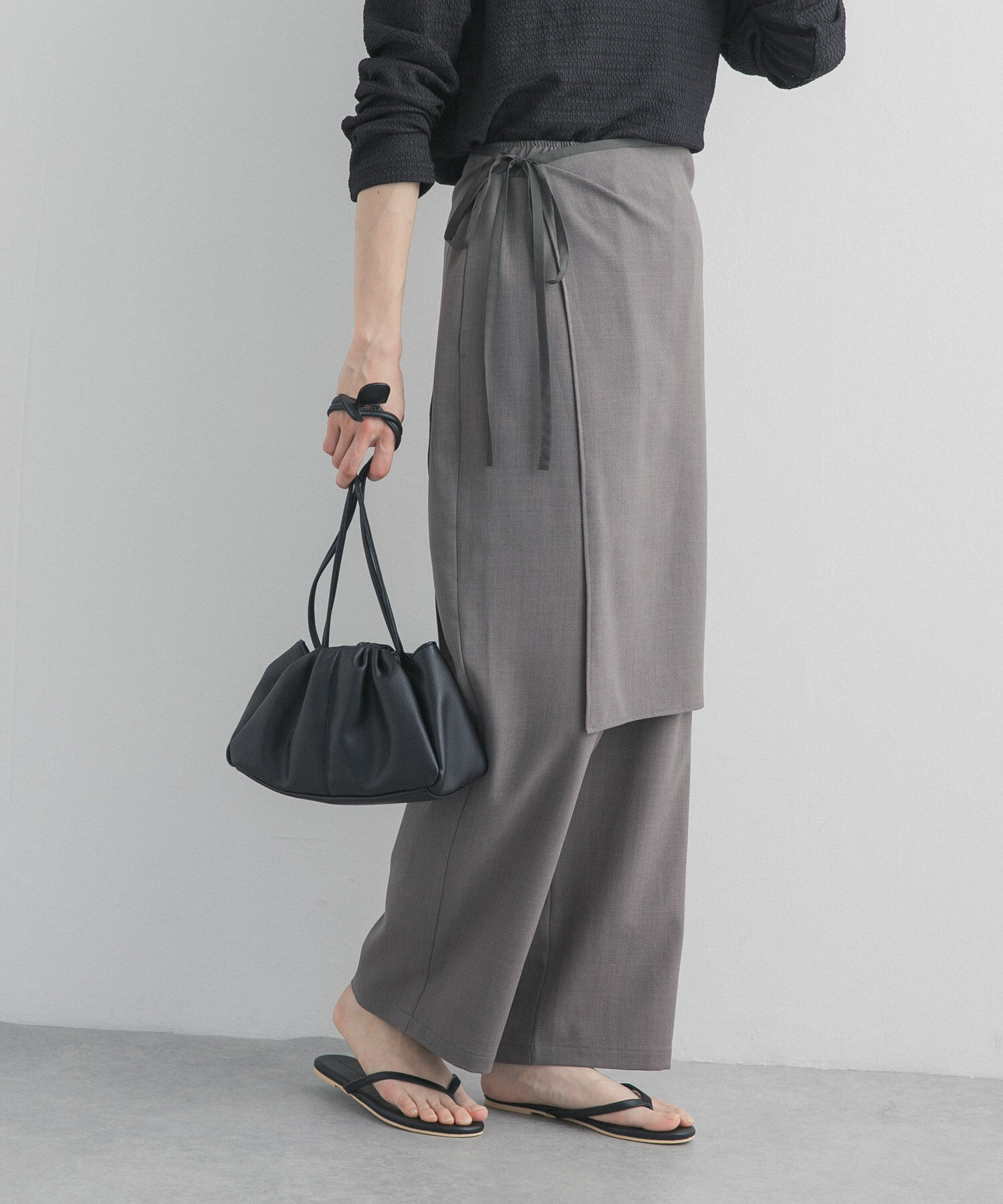 URBAN RESEARCH DOORS「ラップレイヤードストレートパンツ」|その他|