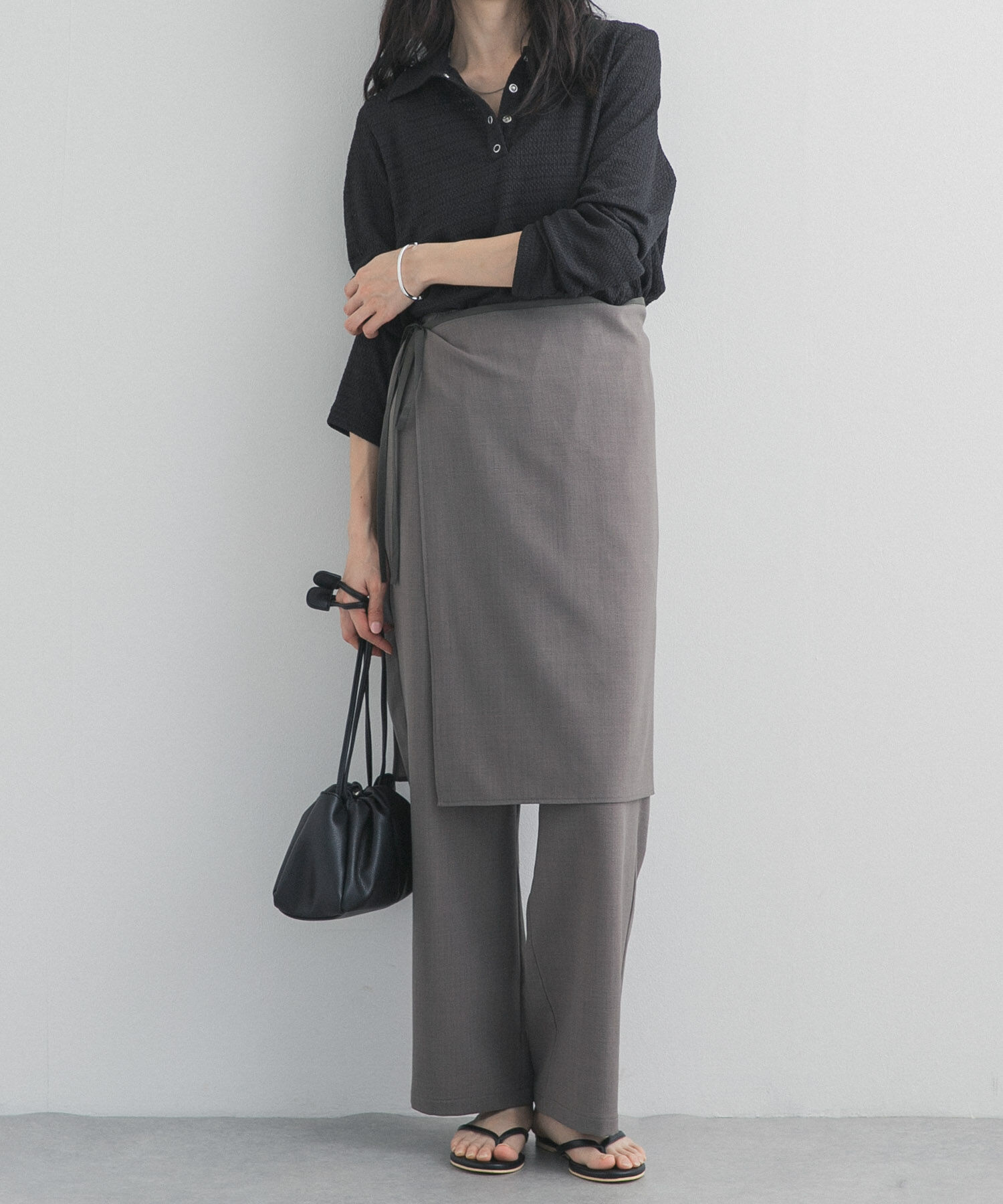URBAN RESEARCH DOORS「ラップレイヤードストレートパンツ」|その他|