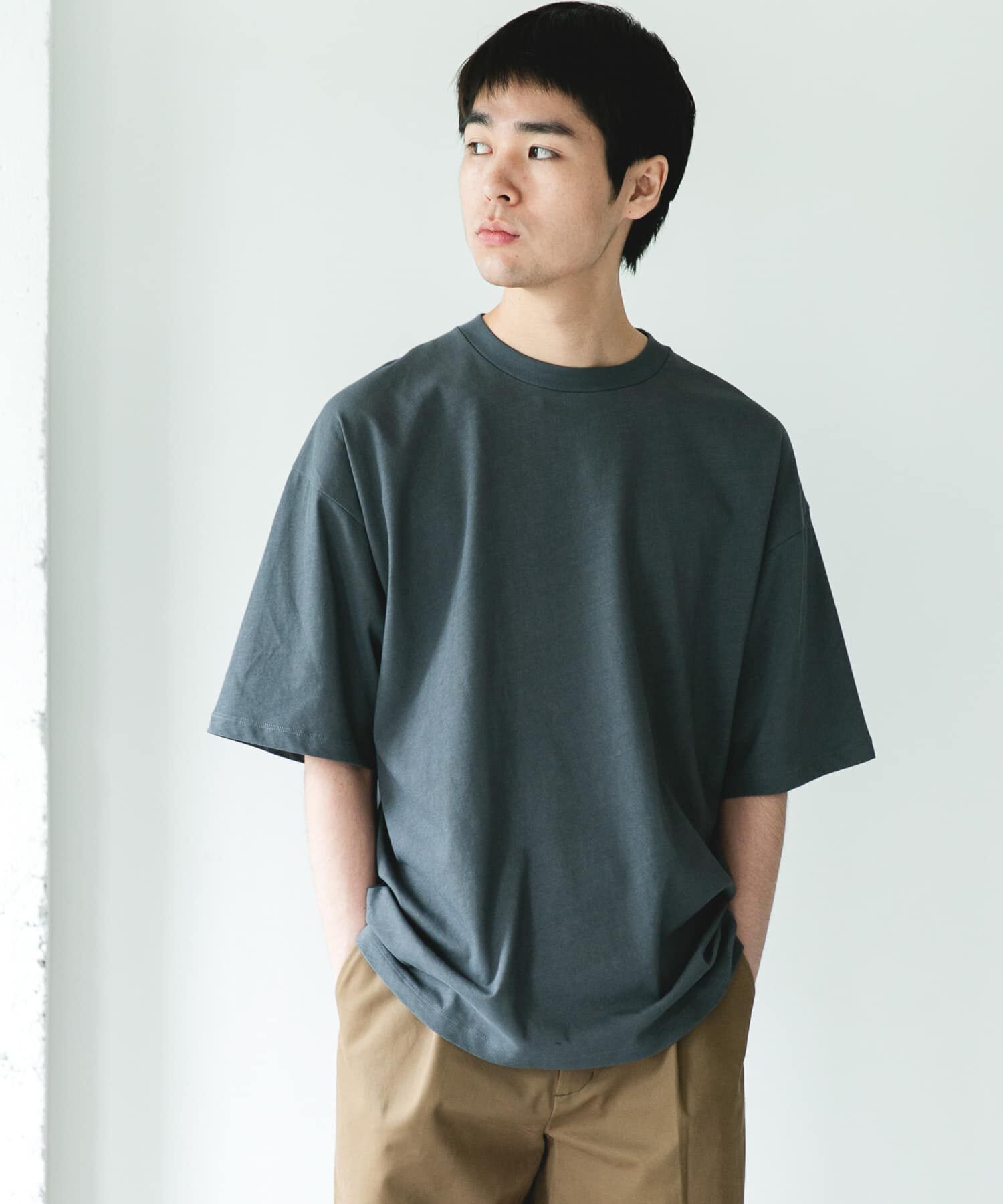 URBAN RESEARCH DOORS「ハイツイストクルーネック ショートスリーブTシャツ」|Tシャツ・カットソー|