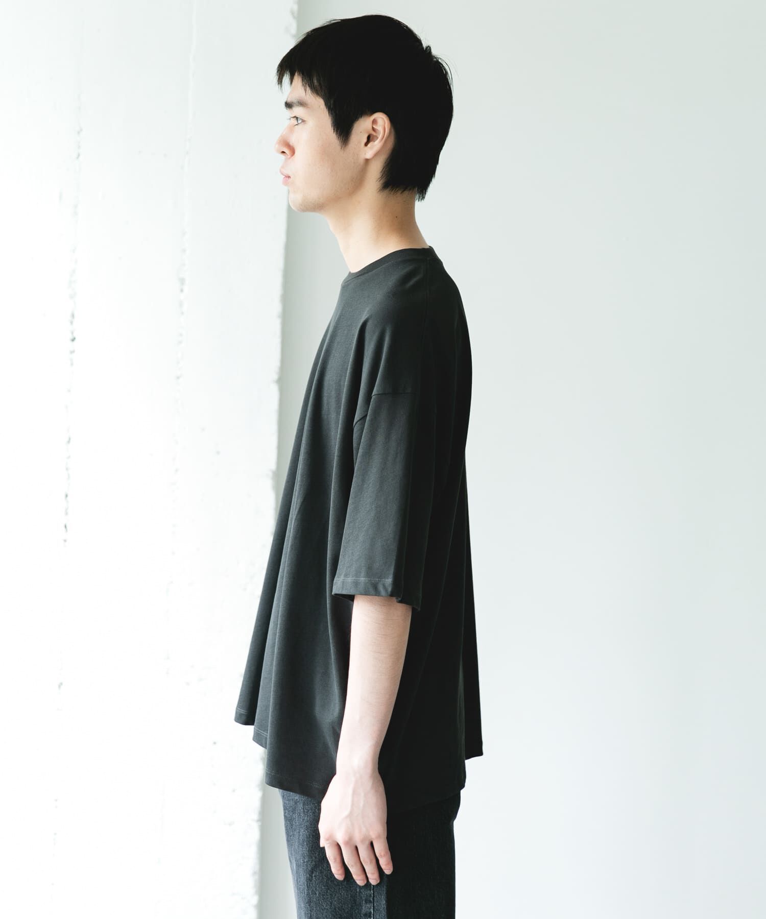 URBAN RESEARCH DOORS「ハイツイストクルーネック ショートスリーブTシャツ」|Tシャツ・カットソー|