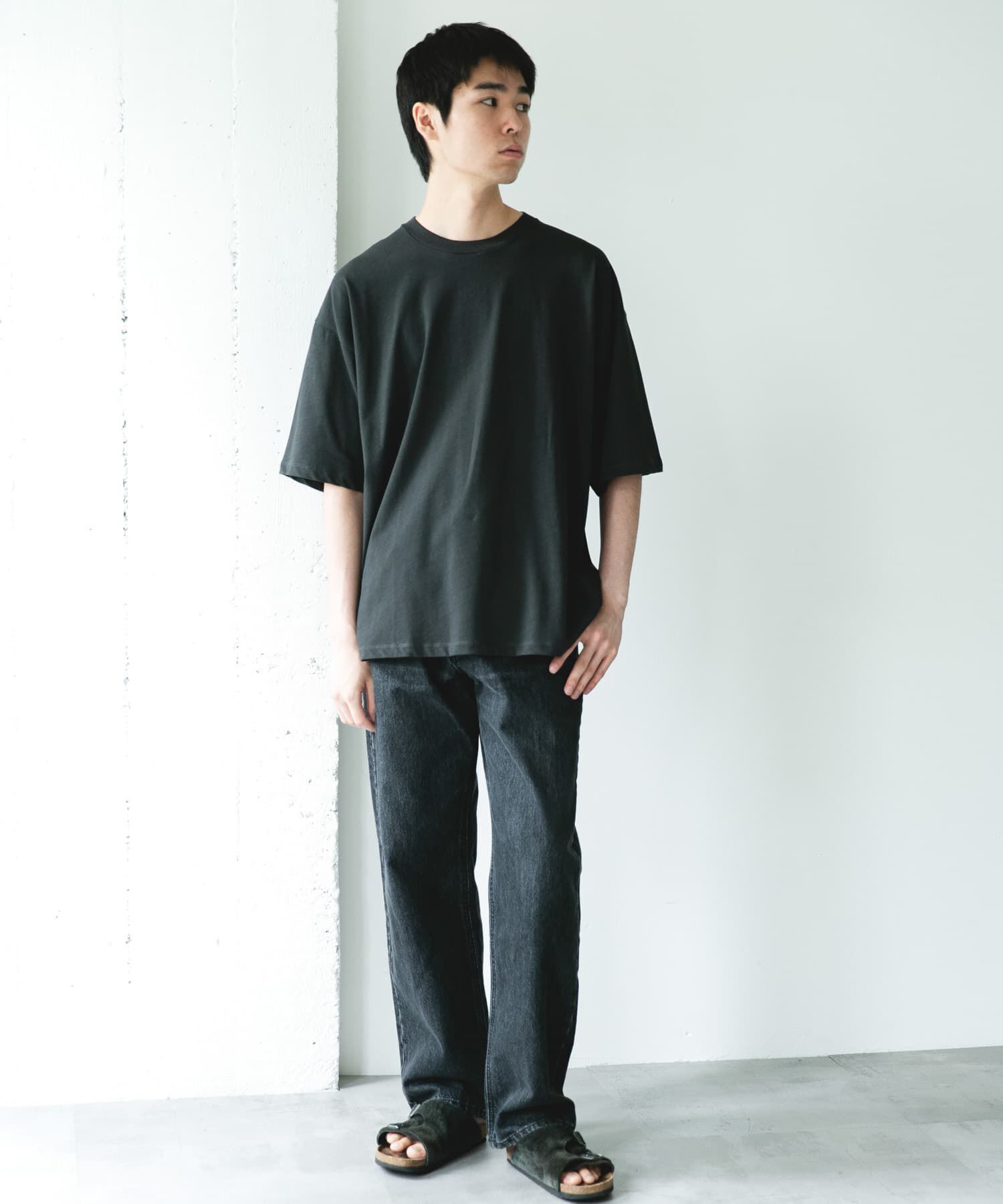 URBAN RESEARCH DOORS「ハイツイストクルーネック ショートスリーブTシャツ」|Tシャツ・カットソー|