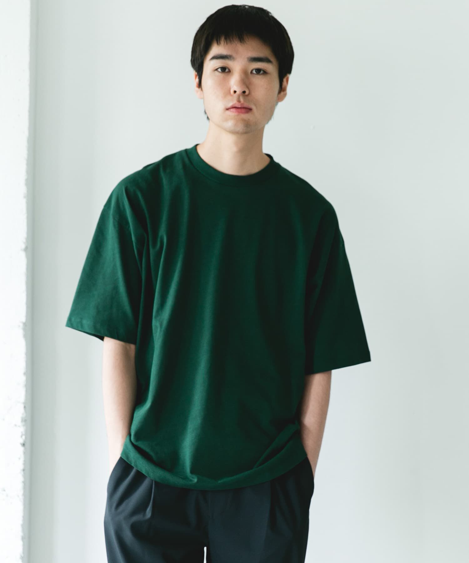 URBAN RESEARCH DOORS「ハイツイストクルーネック ショートスリーブTシャツ」|Tシャツ・カットソー|