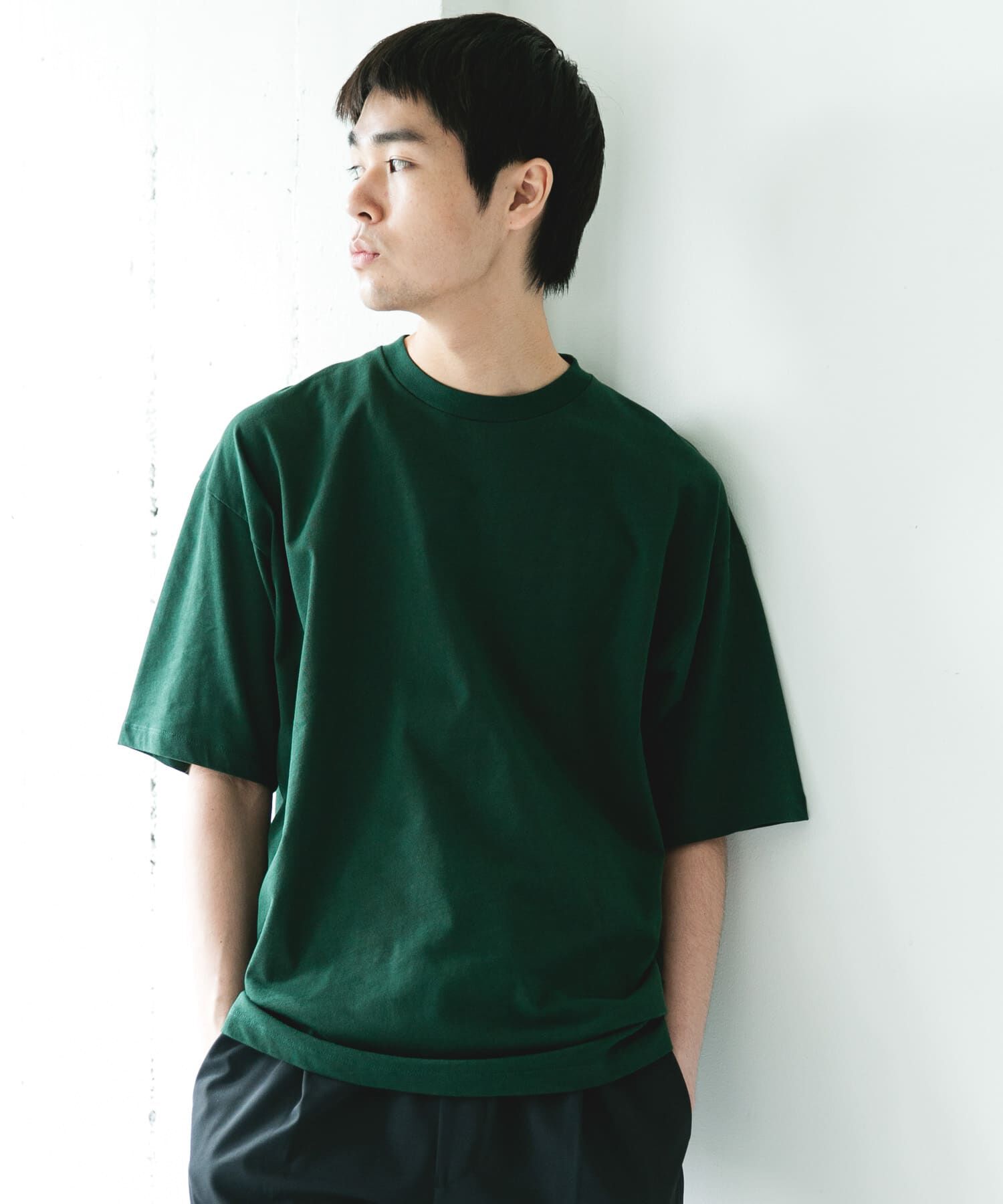 URBAN RESEARCH DOORS「ハイツイストクルーネック ショートスリーブTシャツ」|Tシャツ・カットソー|