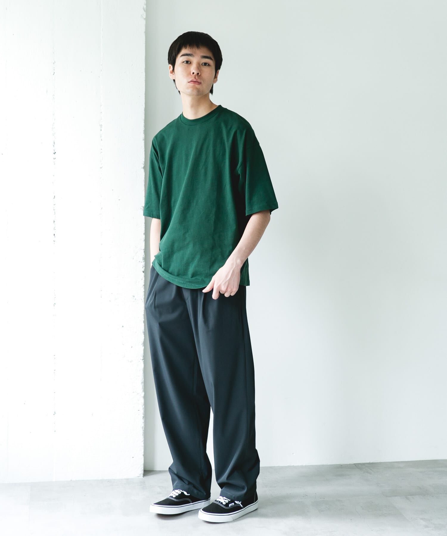 URBAN RESEARCH DOORS「ハイツイストクルーネック ショートスリーブTシャツ」|Tシャツ・カットソー|