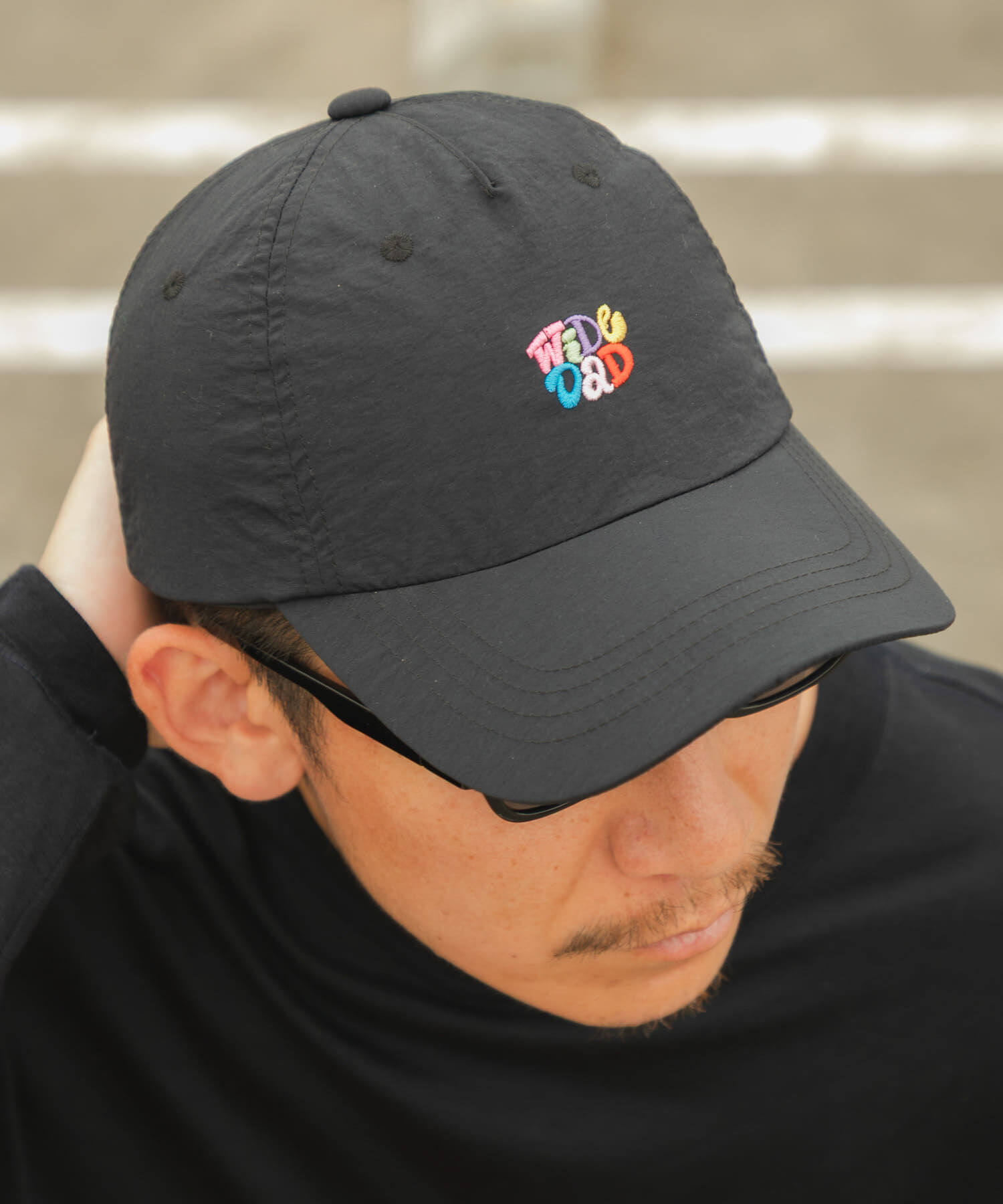 URBAN RESEARCH「Wide Dad　GRAPHIC CAP WITH HATCH」|キャップ・キャスケット|ブラック