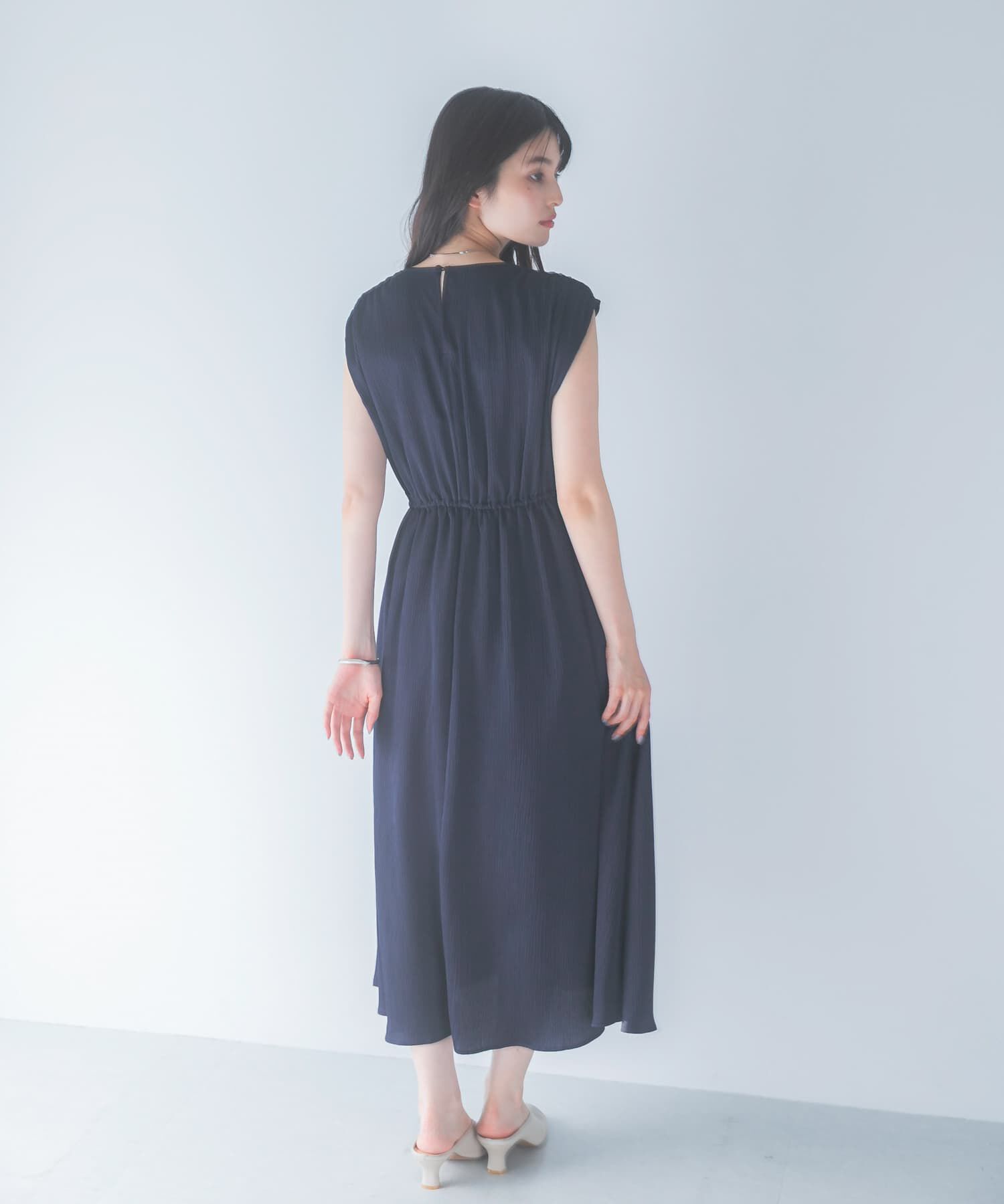URBAN RESEARCH ROSSO「楊柳サテンウエストマークワンピース」|ワンピース|