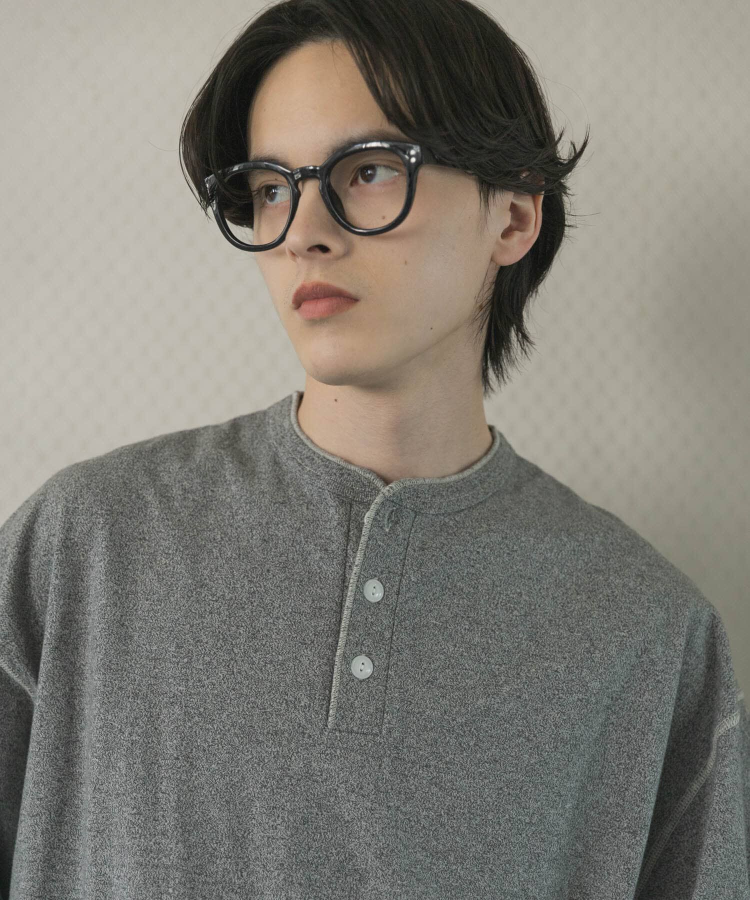SENSE OF PLACE by URBAN RESEARCH「『別注』Healthknit&times;SENSE OF PLACE　ヘンリーネックTシャツ」|Tシャツ・カットソー|