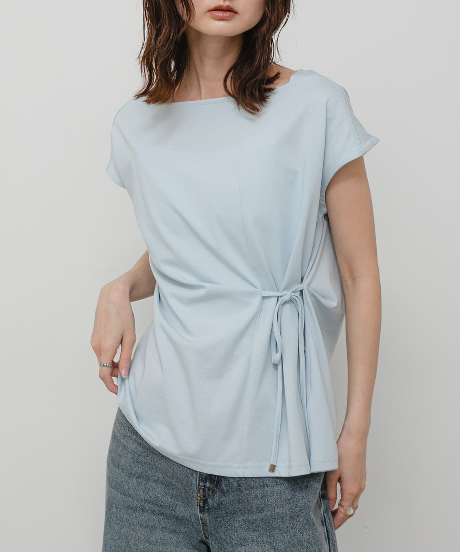 SENSE OF PLACE by URBAN RESEARCH「『イージーケア/接触冷感』ニュアンスコードTシャツ」|Tシャツ・カットソー|ライトブルー