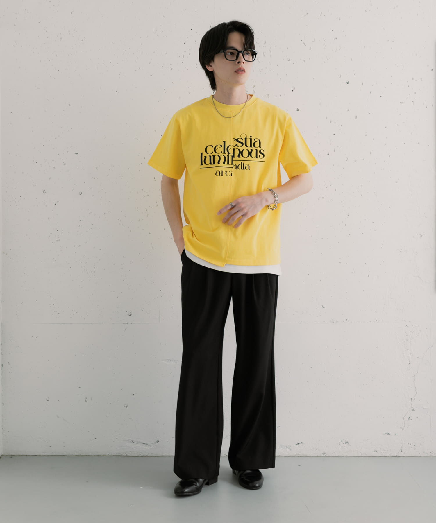 SENSE OF PLACE by URBAN RESEARCH「アシメグラフィックショートスリーブTシャツ」|Tシャツ・カットソー|