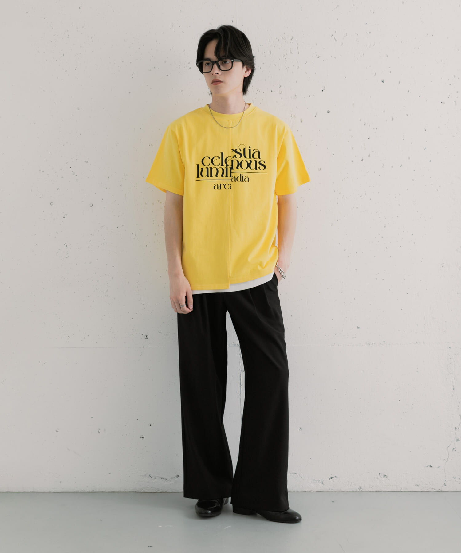 SENSE OF PLACE by URBAN RESEARCH「アシメグラフィックショートスリーブTシャツ」|Tシャツ・カットソー|