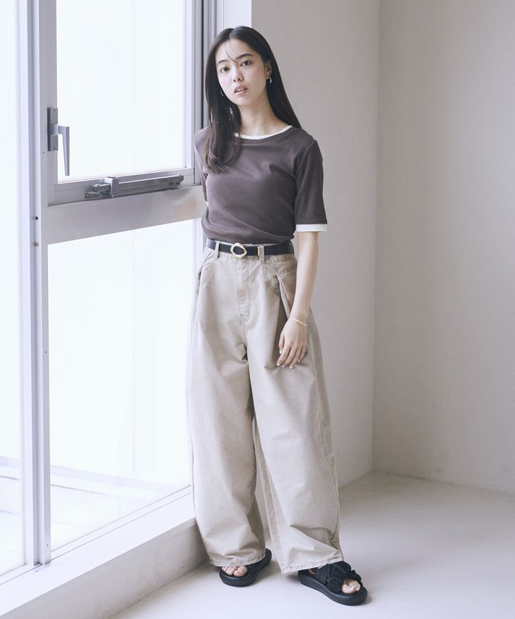 earth music&ecology「タックバルーンデニム」|デニム|