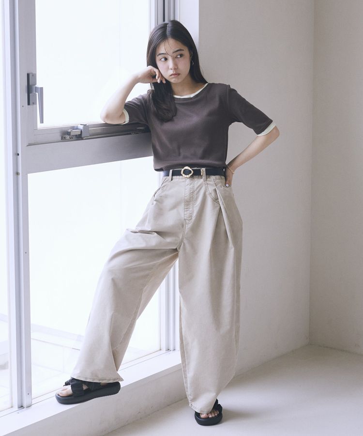 earth music&ecology「タックバルーンデニム」|デニム|
