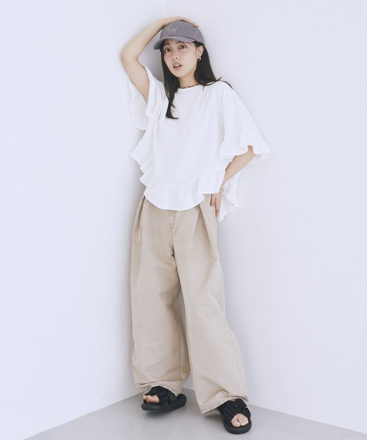earth music&ecology「タックバルーンデニム」|デニム|