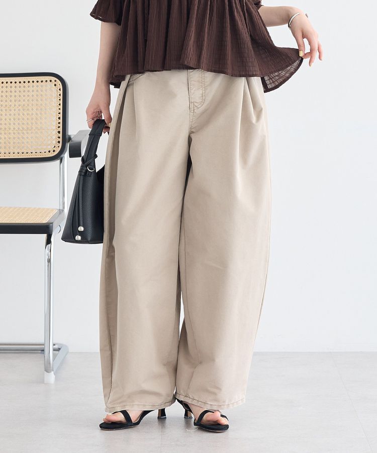 earth music&ecology「タックバルーンデニム」|デニム|Beige