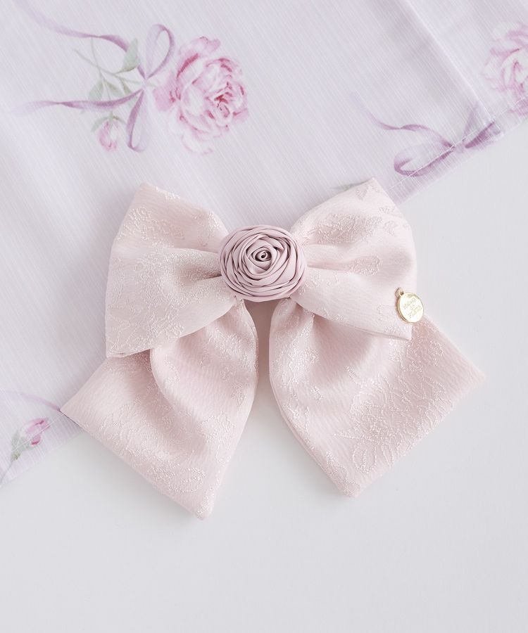 Maison de FLEUR「ローズリボンジャカードバレッタ」|その他|