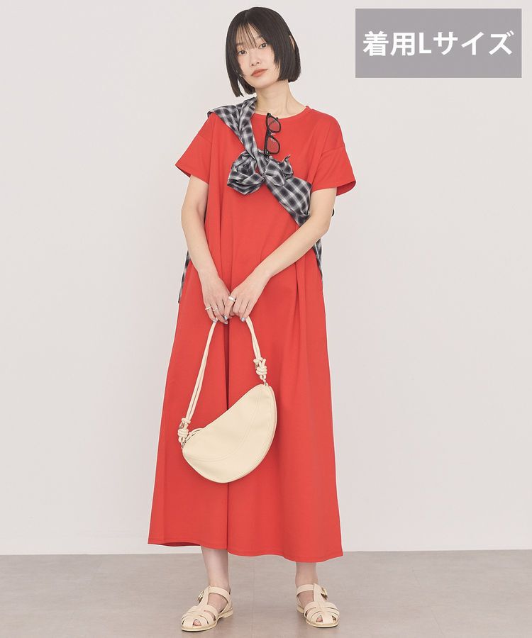 AMERICAN HOLIC「【接触冷感・選べる丈】フレアワンピース」|ワンピース|Red