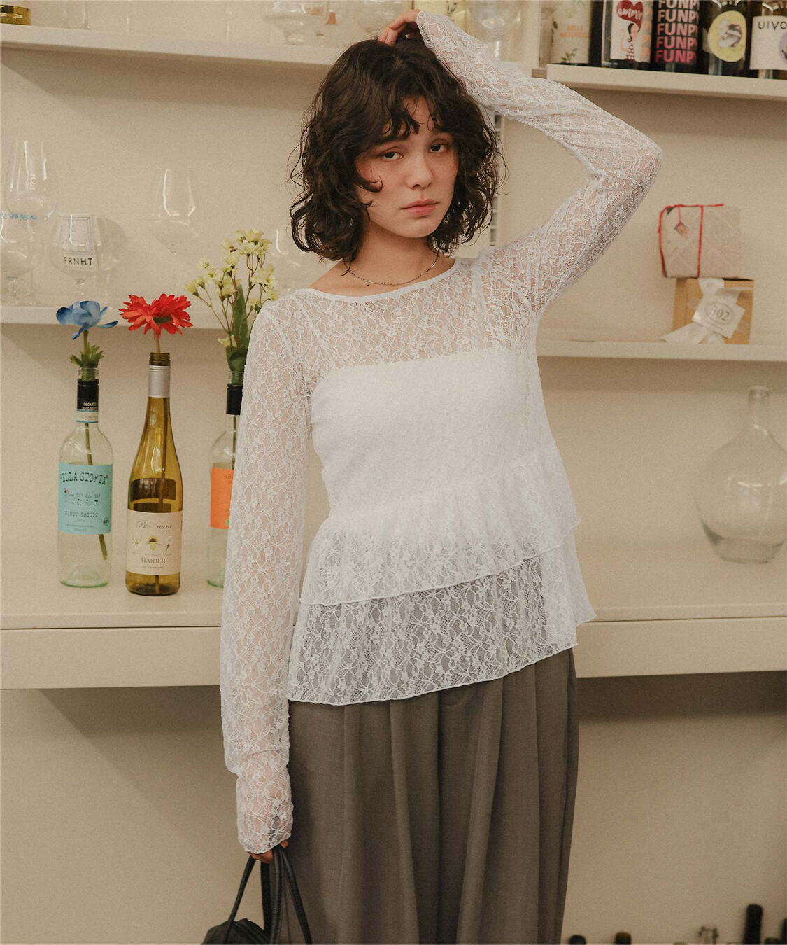 titivate「ティアードデザインシアートップス」|Tシャツ・カットソー|