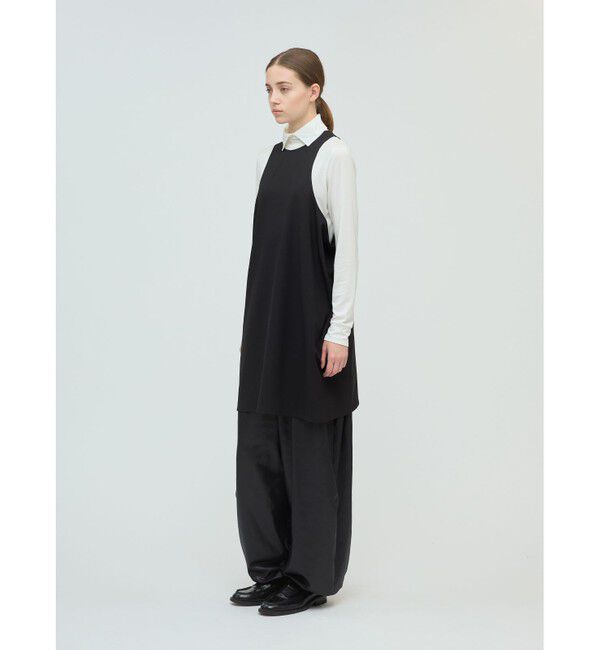 mizuiro ind「mizuiro ind クルーネックチュニックワンピース」|ワンピース|