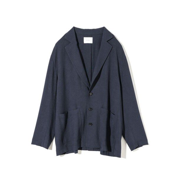 MIDIUMISOLID「MIDIUMISOLID Men&rsquo;s ジャージジャケット」|テーラードジャケット|ネイビー