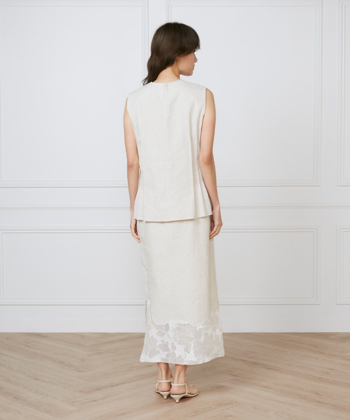 INED「《大きいサイズ》ウエストピンタックブラウス　《la veille by SUPERIOR CLOSET》」|シャツ・ブラウス|